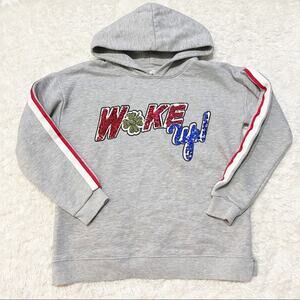 Zara Kids Grey Hoodie Irish Clover Wake Up Size 11-12